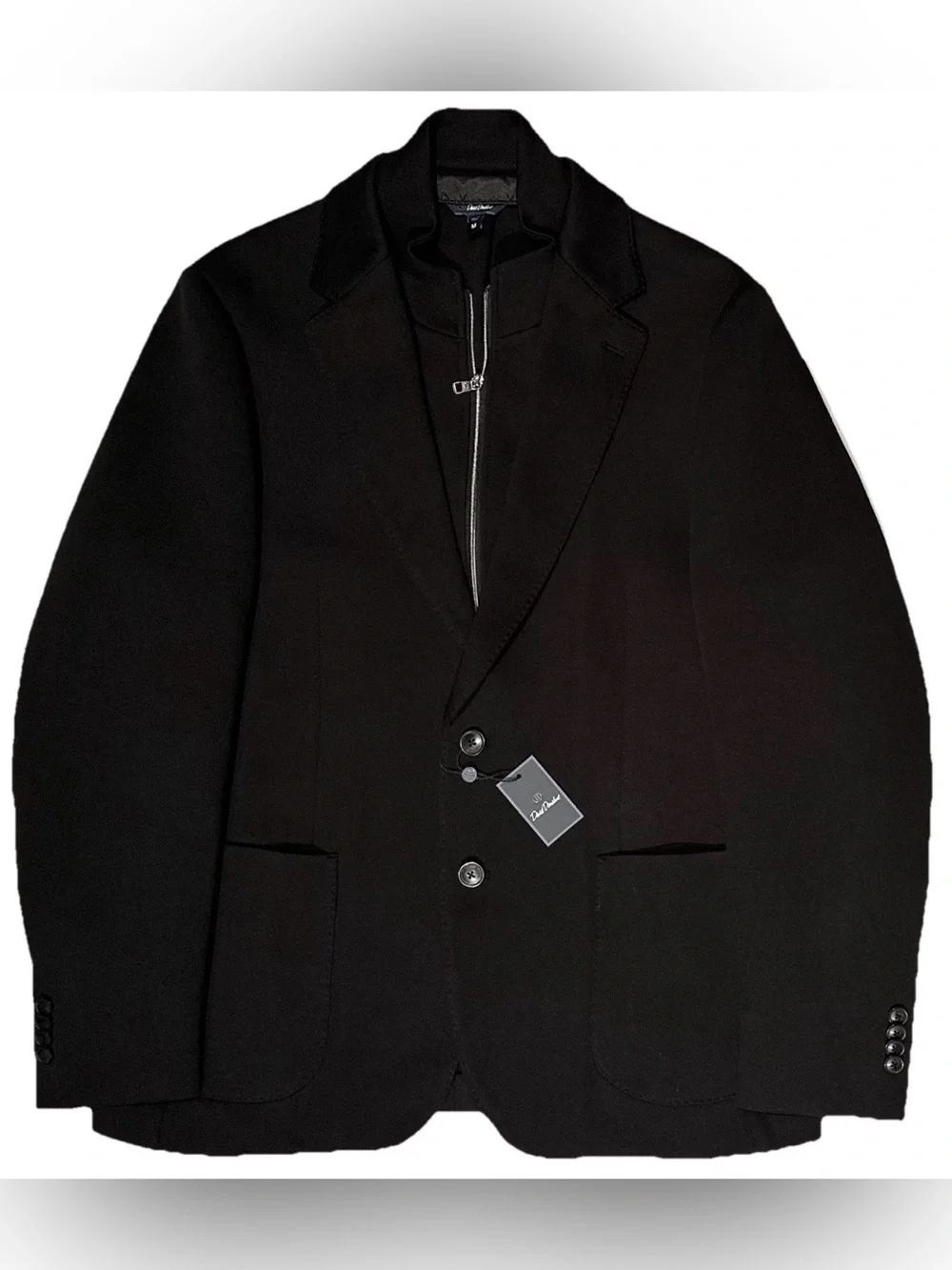 $695 NEW DAVID DONAHUE 2 In 1 SPORTCOAT JACKET M 40R 40 R ZIP OUT MOCK VEST